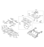 Diagram for Hyundai Floor Pan - 65513-A5000