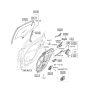 Diagram for 2014 Hyundai Elantra GT Window Run - 83530-A5000