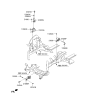 Diagram for 2014 Hyundai Elantra GT Engine Mount Torque Strut - 21950-A5300