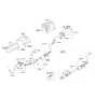 Diagram for Hyundai Elantra GT Exhaust Hanger - 28780-3X000