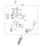 Diagram for Hyundai Elantra Brake Pedal - 32800-3X110