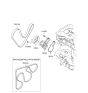 Diagram for 2013 Hyundai Elantra GT Drive Belt - 25212-2E020