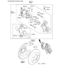 Diagram for 2014 Hyundai Elantra GT Brake Caliper Bracket - 58210-A5200