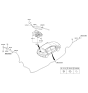 Diagram for Hyundai Elantra GT Wiper Motor - 98700-A5000