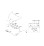 Diagram for 2014 Hyundai Elantra GT Hood Latch - 81130-A5000