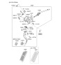 Diagram for Hyundai Clutch Master Cylinder - 41605-3X100