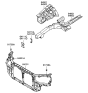 Diagram for Hyundai Sonata Radiator Support - 64101-3K001