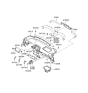 Diagram for 2006 Hyundai Sonata Hazard Warning Switch - 93790-3K000-FZ