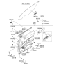 Diagram for 2007 Hyundai Sonata Armrest - 82350-3K010-QS