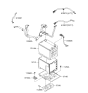 Diagram for 2005 Hyundai Azera Battery Tray - 37150-3K200