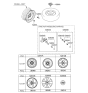Diagram for 2005 Hyundai Sonata Spare Wheel - 52910-3K910