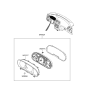 Diagram for 2005 Hyundai Sonata Speedometer - 94001-3K005