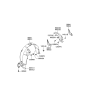 Diagram for 2005 Hyundai Sonata Wheelhouse - 86822-3K000