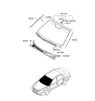 Diagram for 2005 Hyundai Sonata Windshield - 86110-3K200