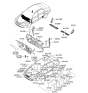 Diagram for 2006 Hyundai Azera Dash Panels - 84124-3K000