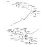 Diagram for 2005 Hyundai Sonata Brake Line - 58732-3K000