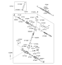 Diagram for Hyundai Sonata Steering Gear Box - 57700-3K030