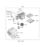 Diagram for 2007 Hyundai Sonata Cabin Air Filter - 97133-3K000