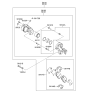 Diagram for 2005 Hyundai Sonata Brake Caliper - 58180-3KA00