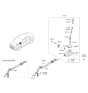 Diagram for Hyundai Accent Automatic Transmission Shift Levers - 43700-1R211-SA6