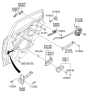 Diagram for Hyundai Accent Tailgate Lock Actuator Motor - 81420-1R030