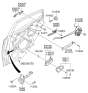 Diagram for Hyundai Accent Door Latch Assembly - 81420-1R030