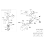 Diagram for 2015 Hyundai Accent Center Console Base - 84611-1R000-VYF