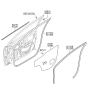 Diagram for 2015 Hyundai Accent Weather Strip - 82110-1R000-4X