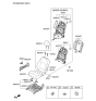 Diagram for 2017 Hyundai Accent Seat Cushion - 88200-1R330-SCD