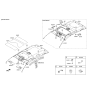 Diagram for 2015 Hyundai Accent Sun Visor - 85210-1R170-VYF