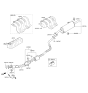 Diagram for Hyundai Exhaust Hanger - 28768-1R000