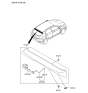 Diagram for 2015 Hyundai Accent Spoiler - 87210-1R201