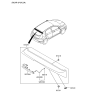 Diagram for 2016 Hyundai Accent Spoiler - 87210-1R201