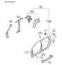 Diagram for 2014 Hyundai Accent Fuel Filler Housing - 71531-1R500