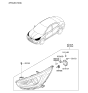 Diagram for Hyundai Headlight - 92102-1R710