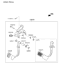 Diagram for Hyundai Accent Brake Pedal - 32800-1R101