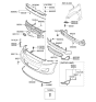 Diagram for 2015 Hyundai Accent Grille - 86351-1R510