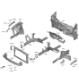 Diagram for Hyundai Radiator Support - 64101-J3000