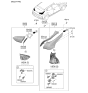 Diagram for 2020 Hyundai Veloster Light Socket - 92491-J3010