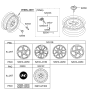 Diagram for Hyundai Veloster Spare Wheel - 52910-J3150