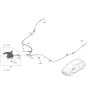 Diagram for 2021 Hyundai Veloster Parking Brake Cable - 59750-J3000