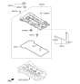 Diagram for 2017 Hyundai Elantra Valve Cover Gasket - 22441-2E700