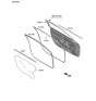 Diagram for Hyundai Weather Strip - 82210-J3000