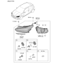 Diagram for 2019 Hyundai Veloster Headlight - 92102-J3140