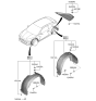 Diagram for 2020 Hyundai Veloster Wheelhouse - 86811-J3000