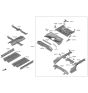 Diagram for Hyundai Veloster Front Cross-Member - 65611-J3000