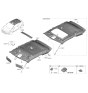 Diagram for 2019 Hyundai Veloster Sun Visor - 85220-J3610-NNB