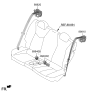 Diagram for 2020 Hyundai Veloster Seat Belt - 89810-J3500-NNB