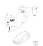 Diagram for 2022 Hyundai Veloster N Fuel Door Release Cable - 81590-J3000