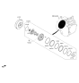 Diagram for 2021 Hyundai Veloster Torque Converter - 45100-2F151